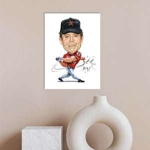 Karikatur vom Foto - Baseballer (cdi343) - Lustige individuelle Karikatur vom eigenen Foto