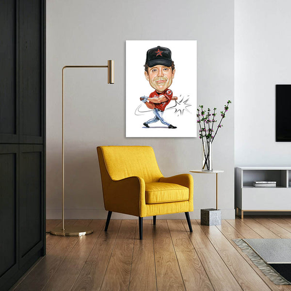 Karikatur vom Foto - Baseballer (cdi343) - Lustige individuelle Karikatur vom eigenen Foto