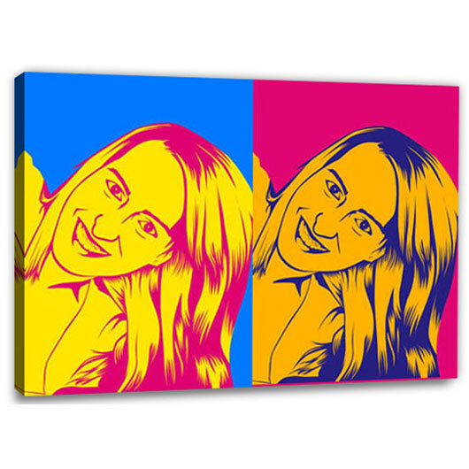 Pop-Art vom Foto - 2-Warhol pure 02 (wpu-2-02) - Künstlerisches Pop-Art Bild vom eigenen Foto