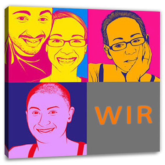 Pop-Art vom Foto - 4-Warhol pure 16 (wpu-4-16) - Künstlerisches Pop-Art Bild vom eigenen Foto