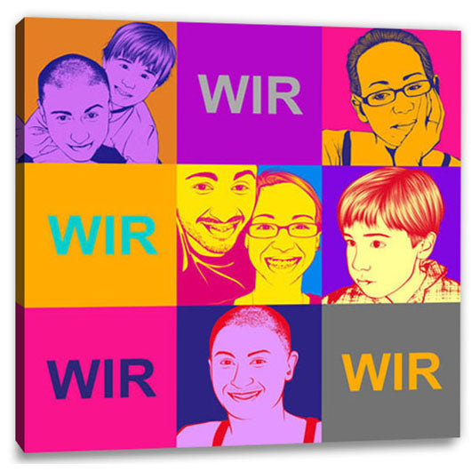 Pop-Art vom Foto - 9-Warhol pure 03 (wpu-9-03) - Künstlerisches Pop-Art Bild vom eigenen Foto