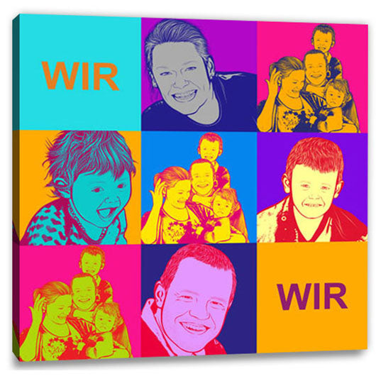 Pop-Art vom Foto - 9-Warhol pure 08 (wpu-9-08) - Künstlerisches Pop-Art Bild vom eigenen Foto